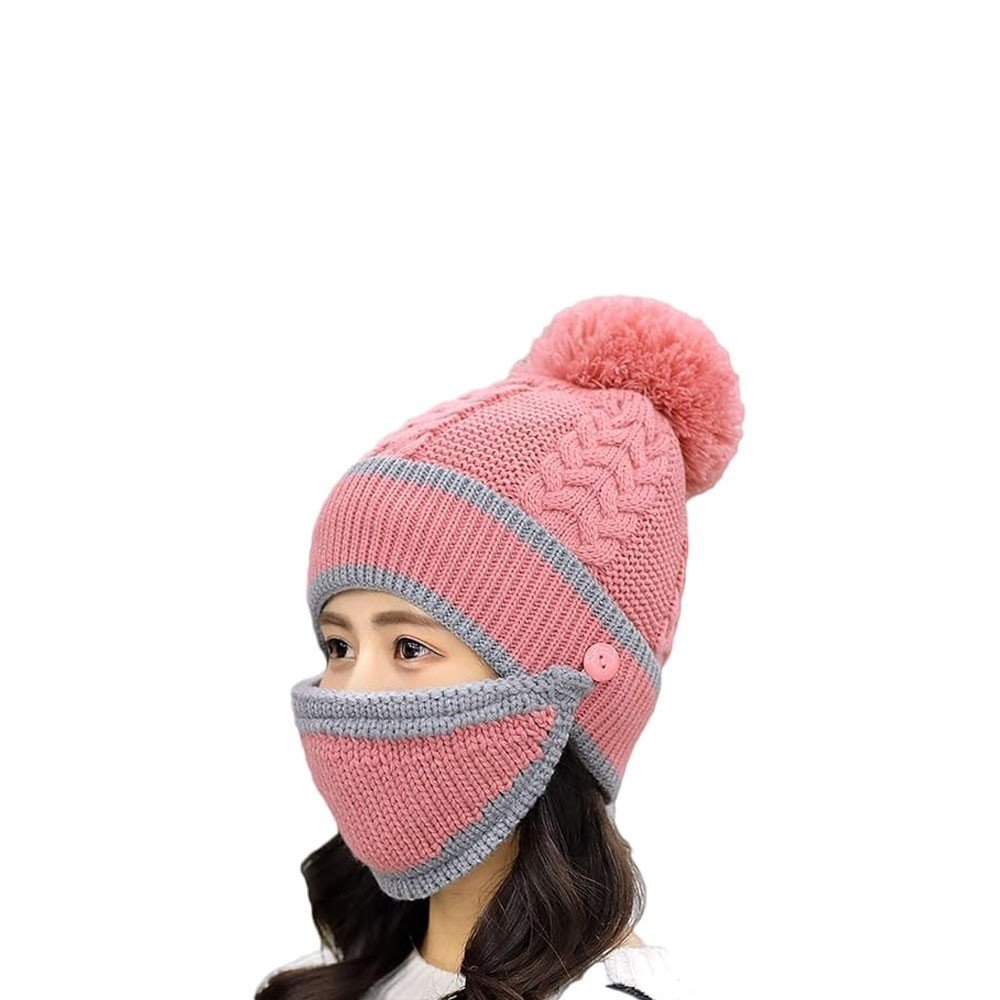 Winter Woolen Fashionable Cap for Women