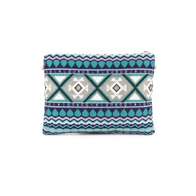 ASTRID 20 Cms Blue Cotton Travel Pouch
